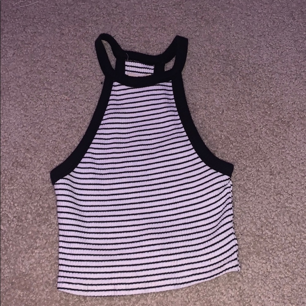 Striped holister crop top